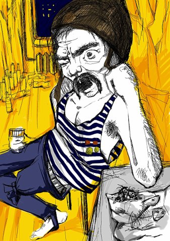 Иллюстрация "сосед дядя Вася"