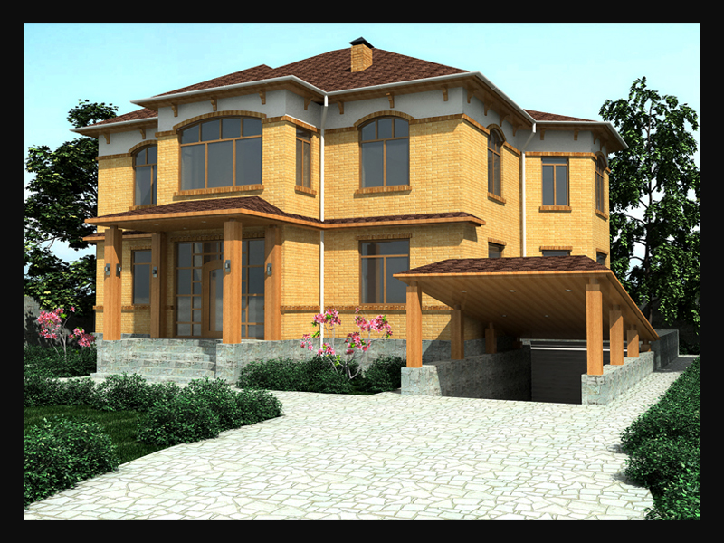 Экстерьер жилого дома. Алмата