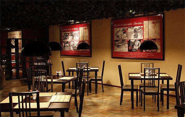 Оформление ресторана "Secret"