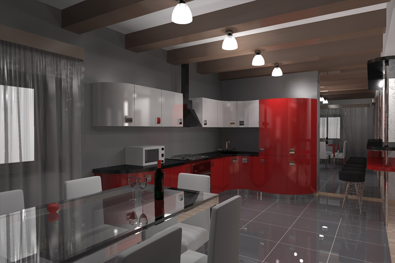 интерьер коттеджа