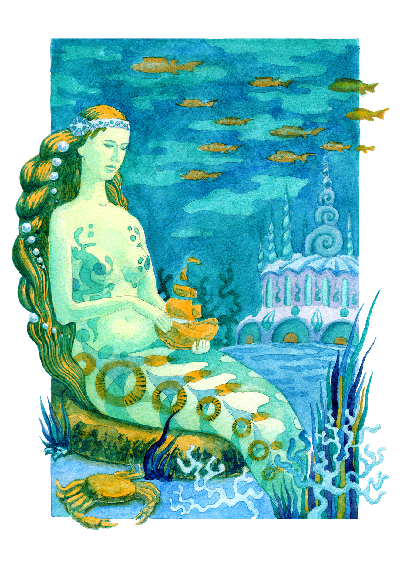 Иллюстрация к сказке Андерсена "Русалочка"