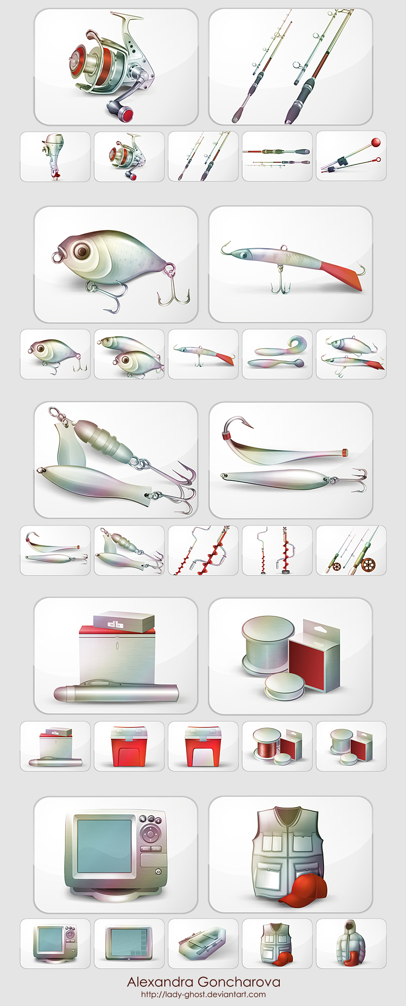 Иконки - рыбалка