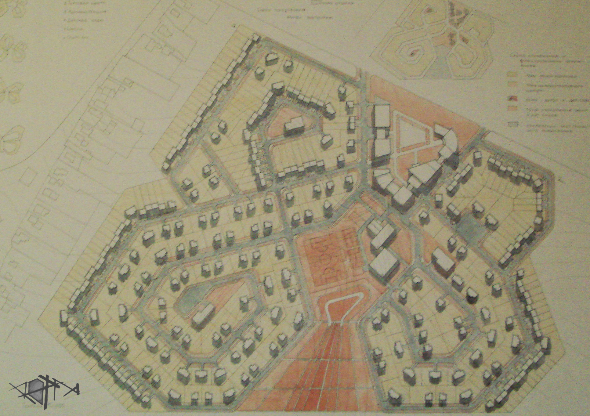 Проект коттеджного поселка нна 1000 жителей - "бабочкино))"