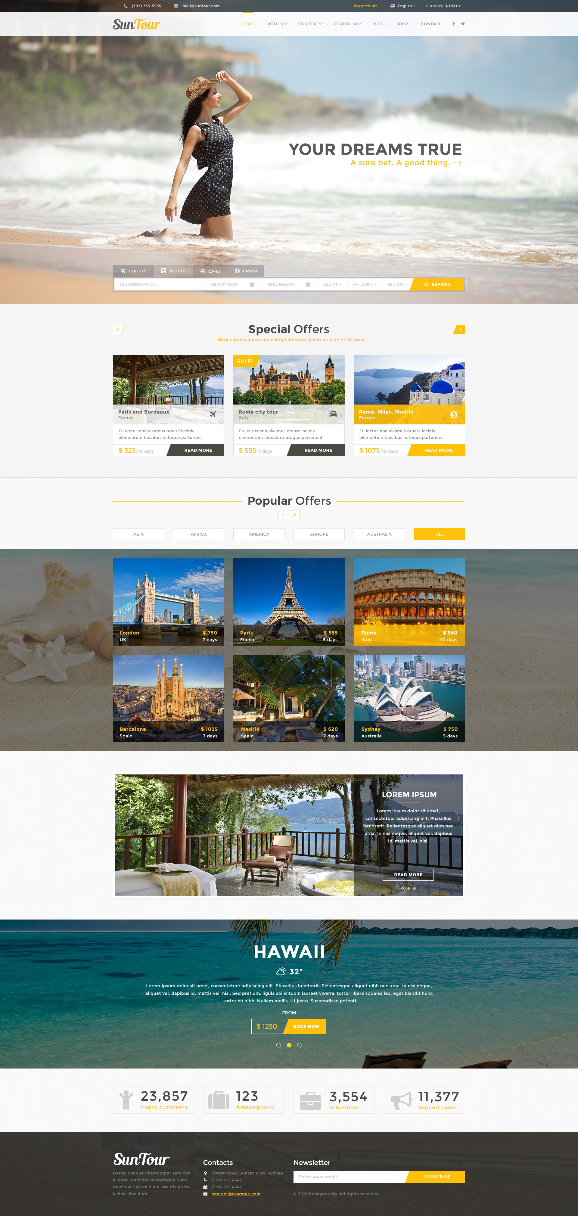 Дизайн туристического агенства SunTour