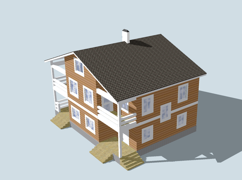 Визуализация здания жилого дома