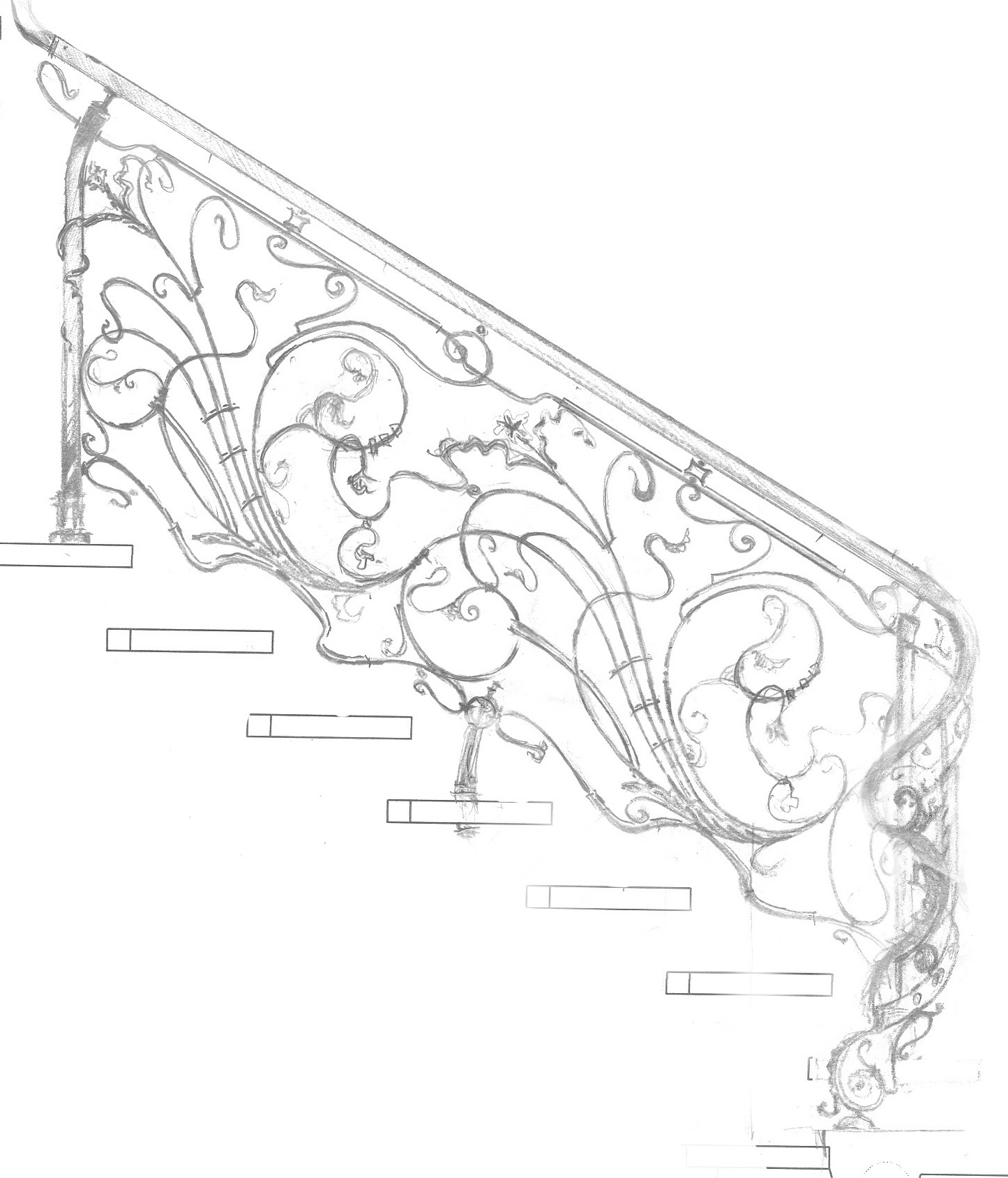 перило кованое