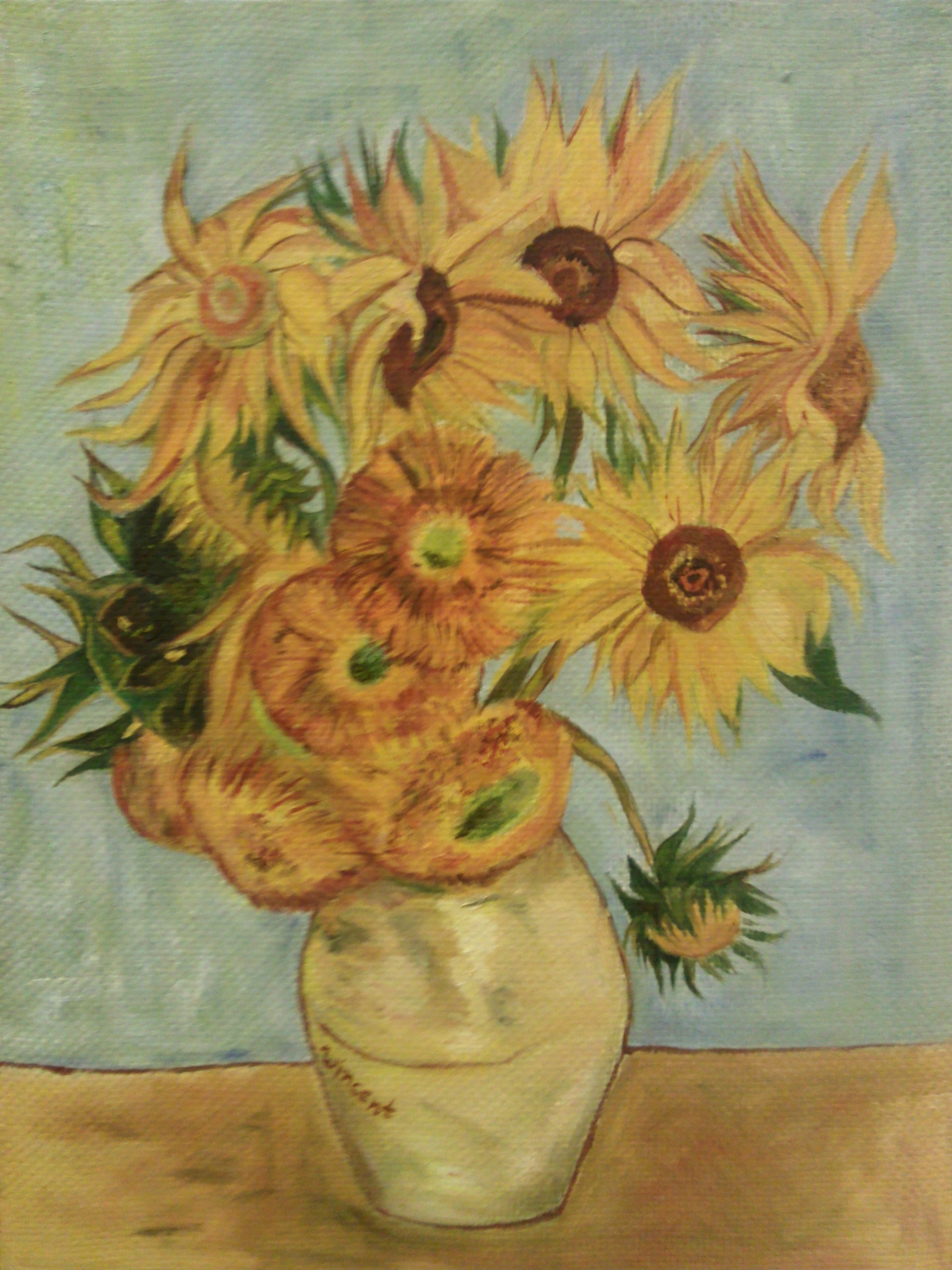 Ван Гог"Подсолнухи", копия