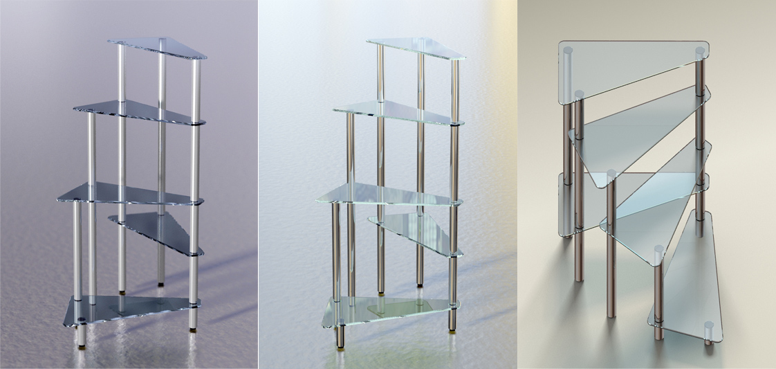 Стойки стеклянные
