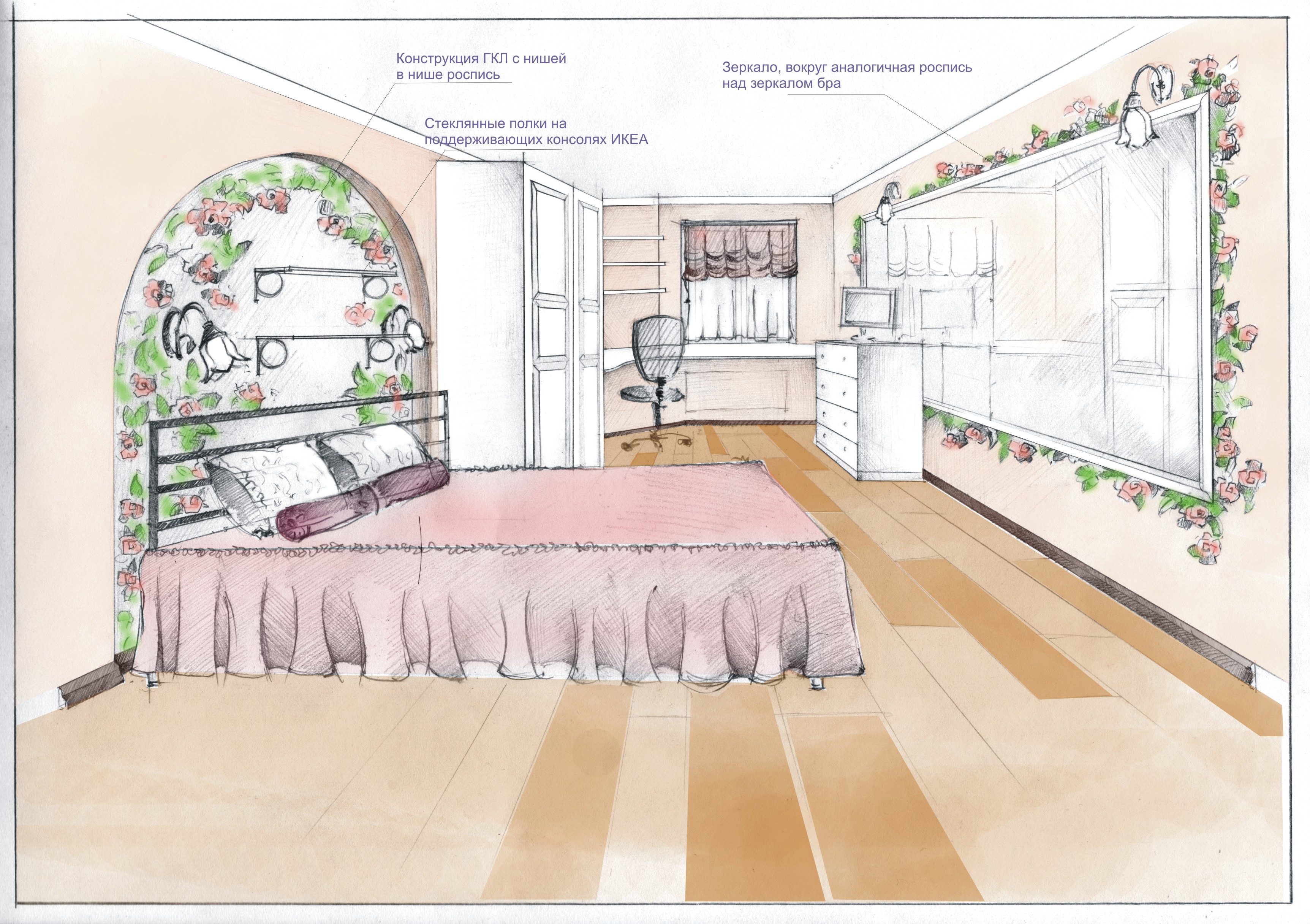 Декорирование 2-х комнатной квартиры Перово