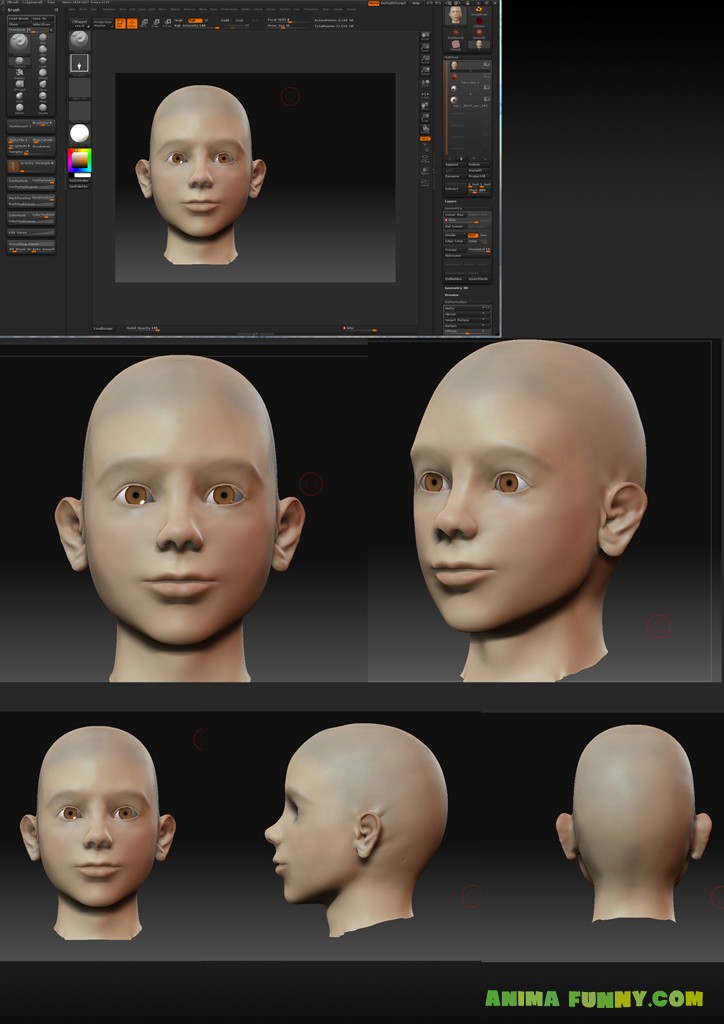 Персонаж Юра - голова