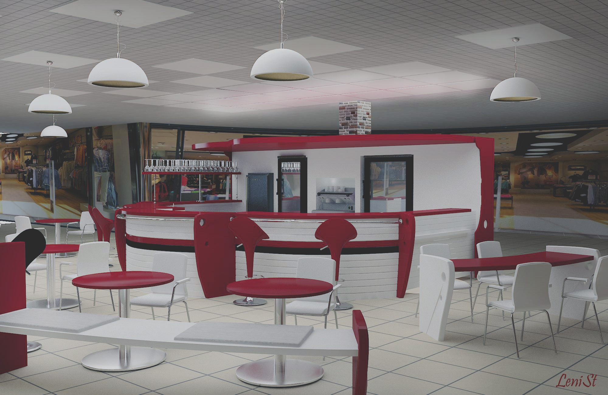 Проект бара в  ТЦ г.Минск