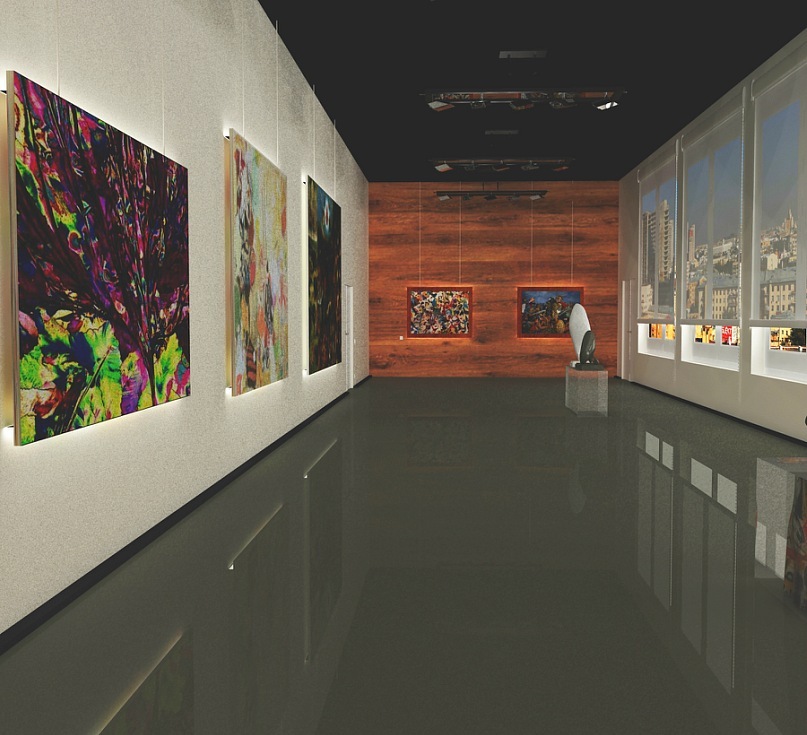 Дизайн проект выставочного зала Дома Художников