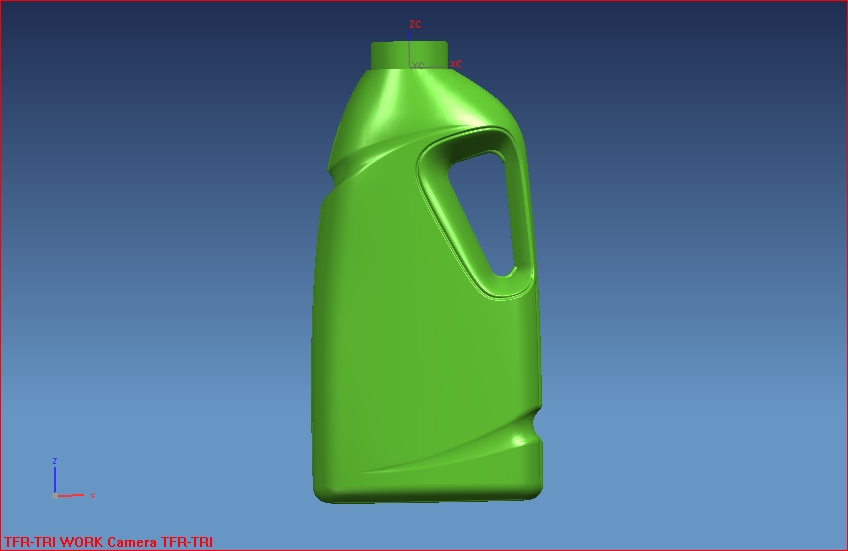 Проектирование 3D модели флакона для бытовой химии.1.5л UG NX6