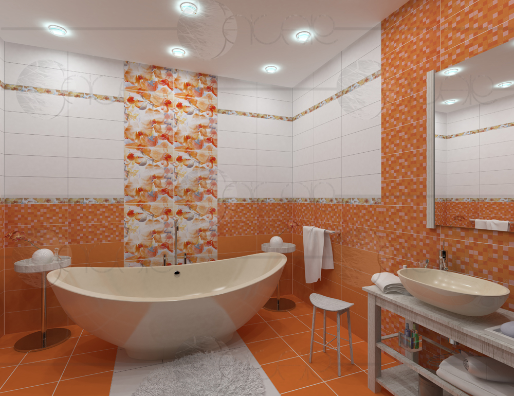 Визуализация ванной комнаты для сайта керамической плитки - 1