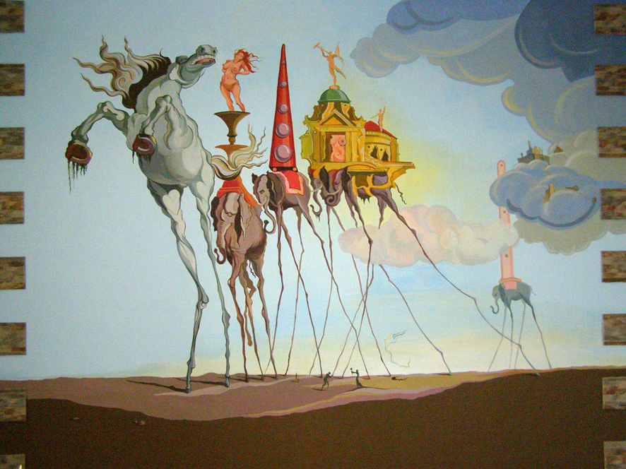 Художественная роспись стен на кухне