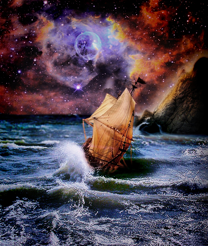 коллаж "гибель мечты"