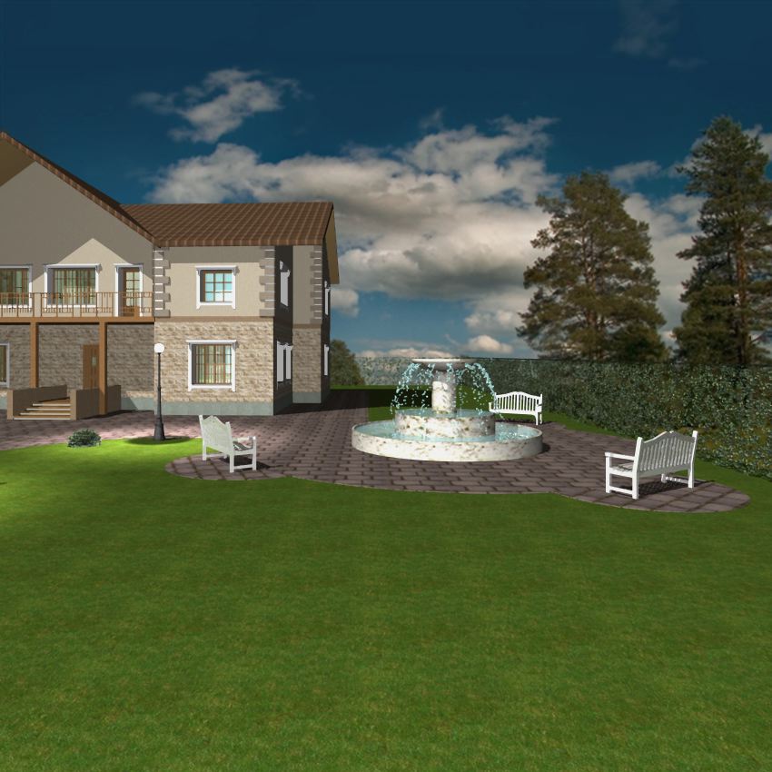 Ландшафт возле дома