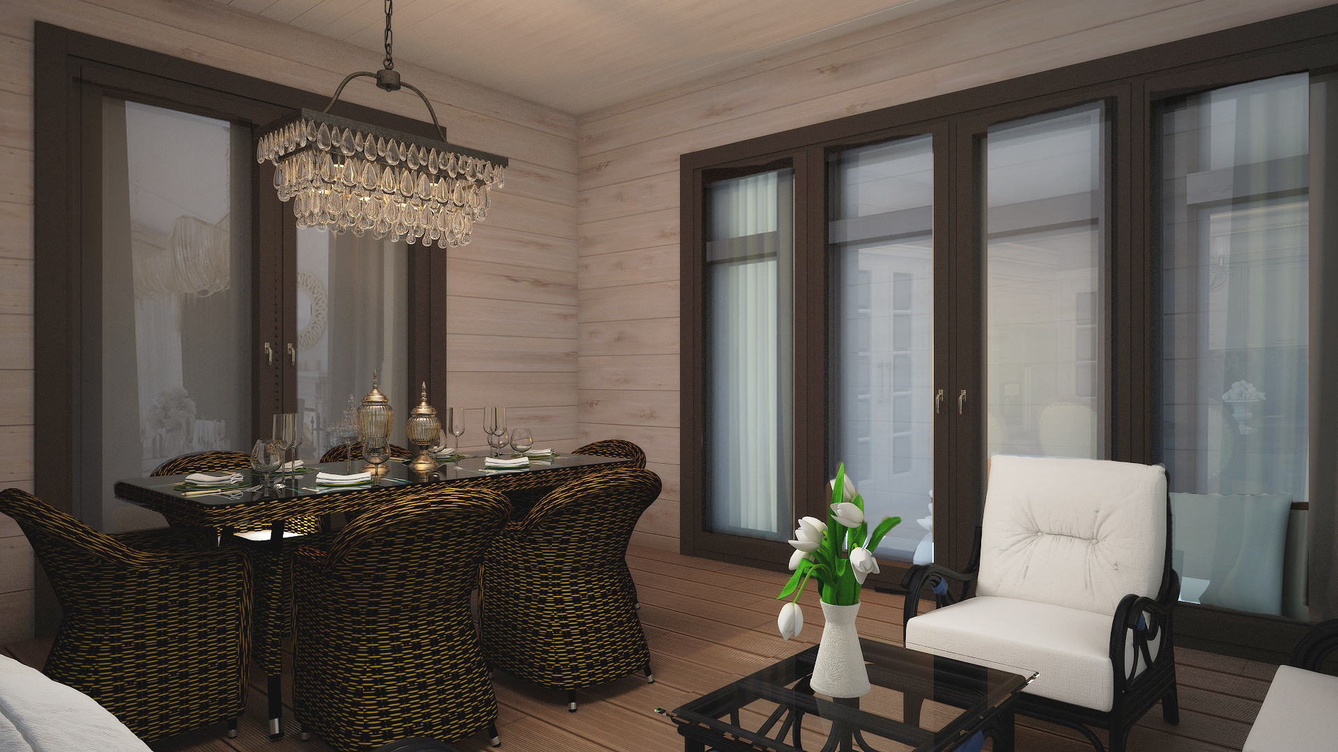 Веранда.Дом в Комарово.