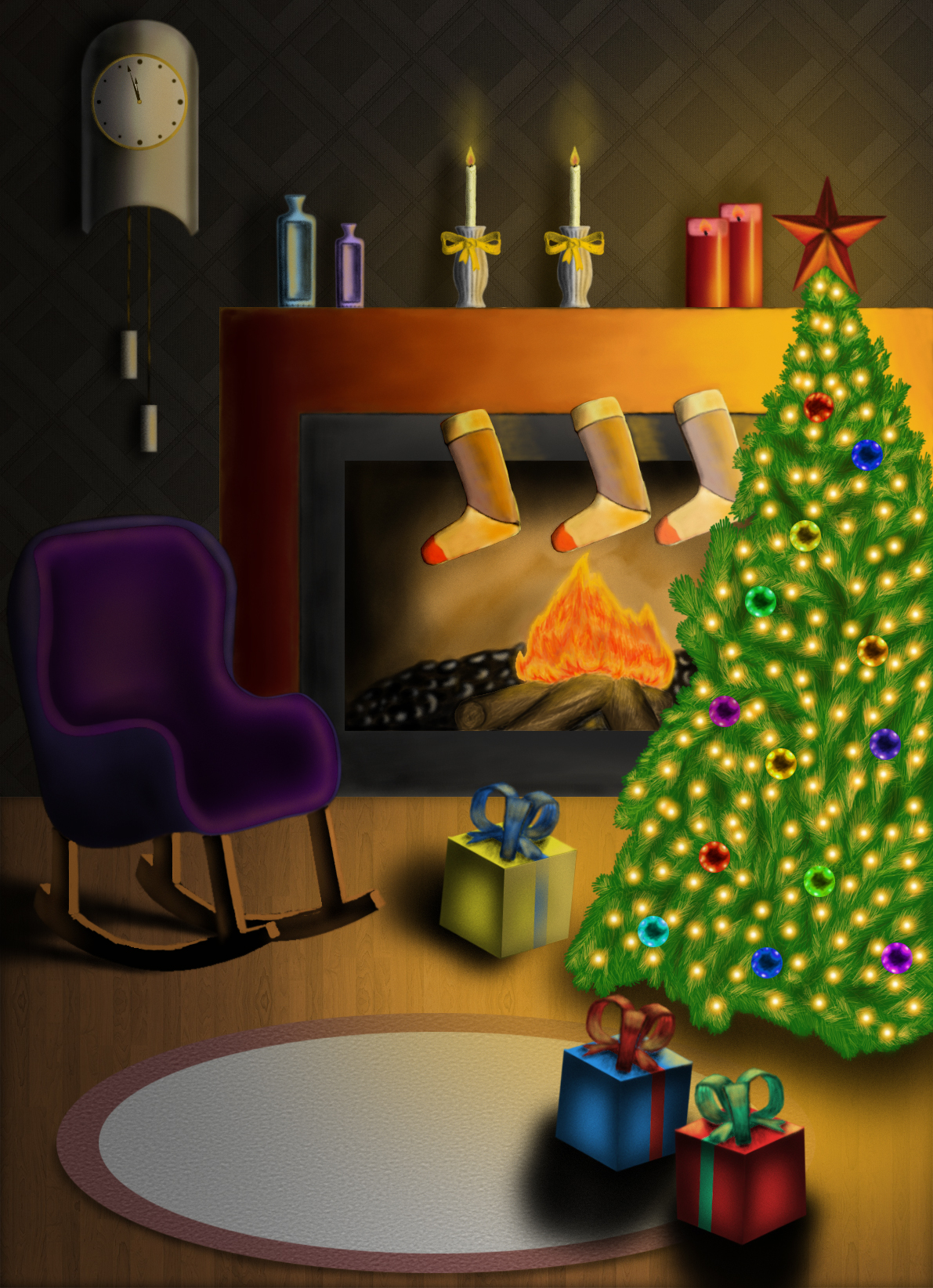 Иллюстрация на тему "Рождество"