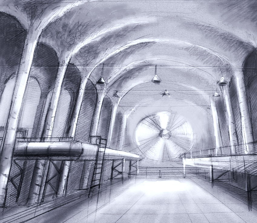 Эскиз плаката для "А-климат"