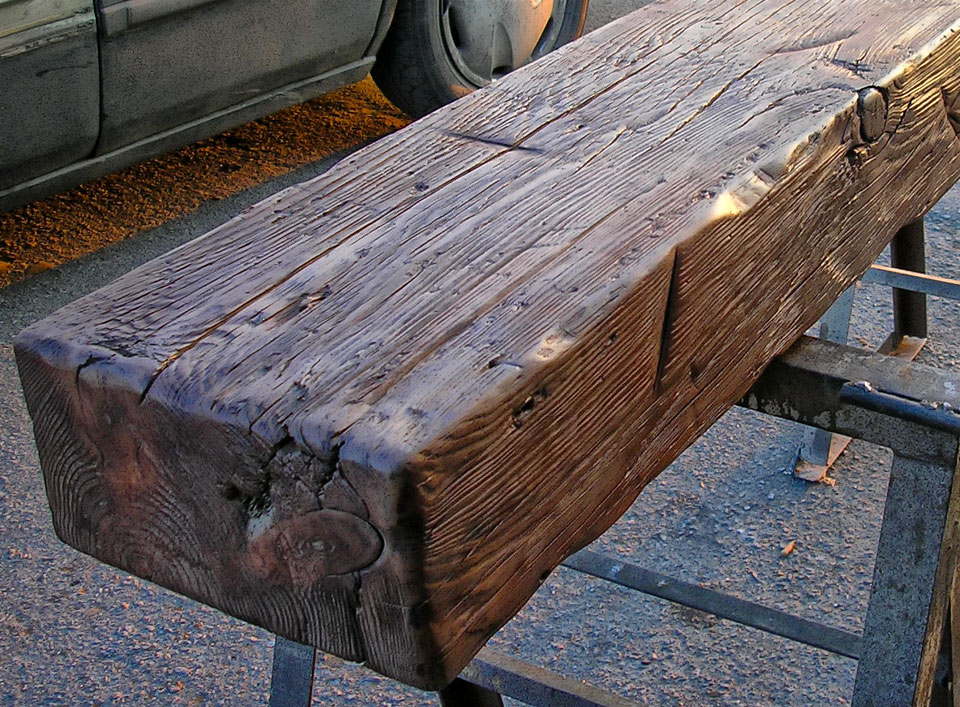 Бревно искусственное старение