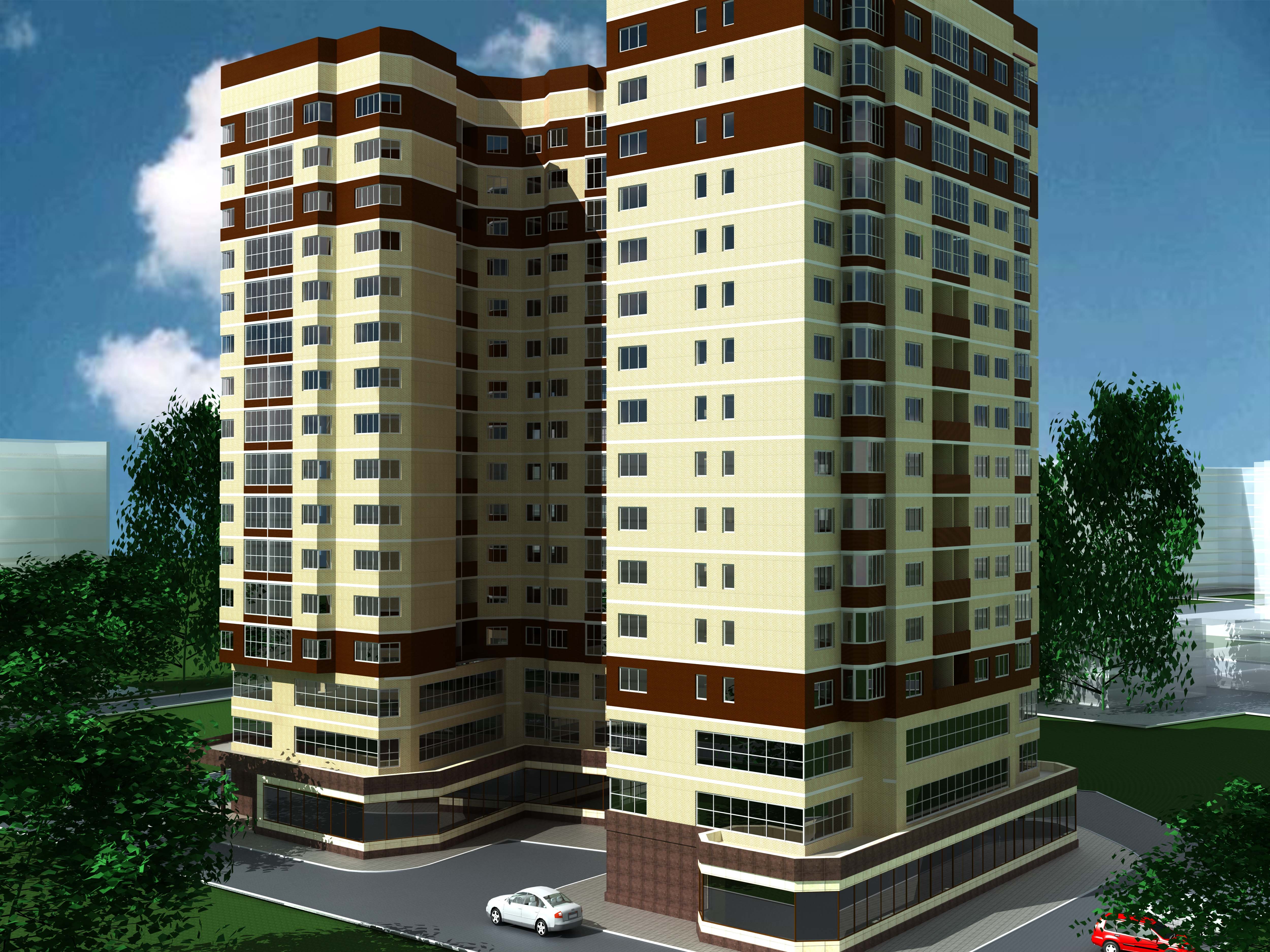 визуализация -жилой дом