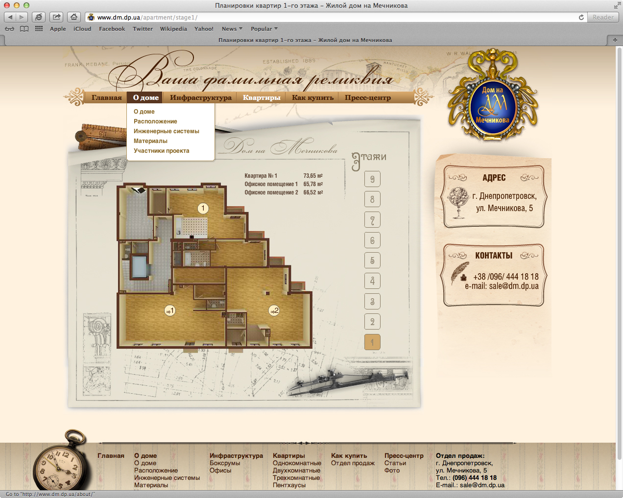 Дом на Мечникова - планировки