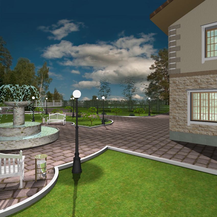 Ландшафт возле дома