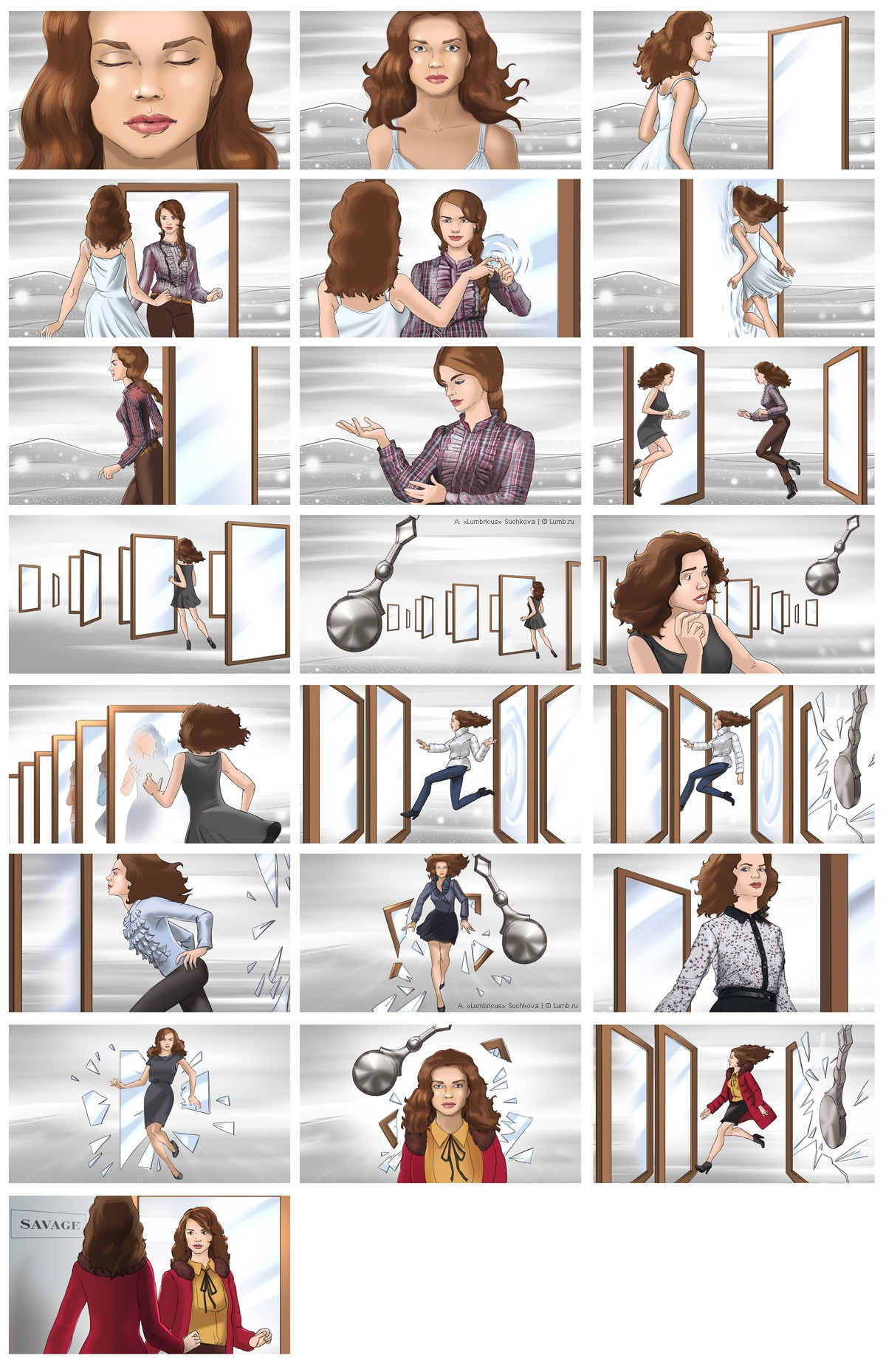 Сториборд "Саваж"