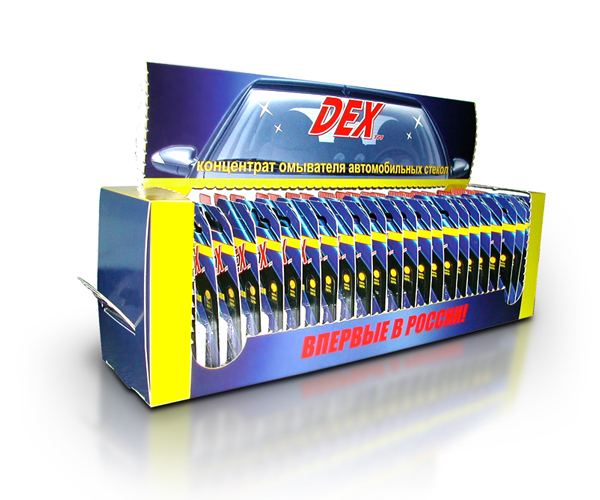Упаковка-воблер для нового бренда "DEX"
