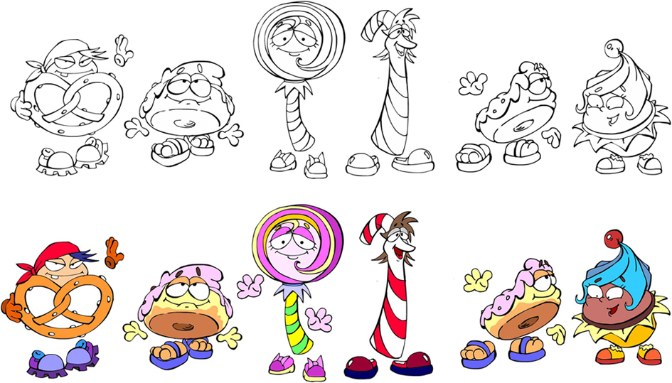 Проба персонажей для сериала "Конфетки"