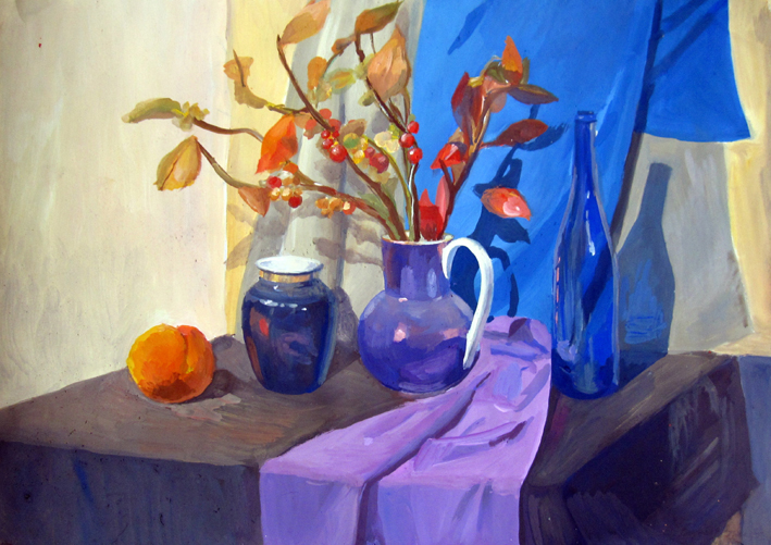 Натюрморт. Гуашь