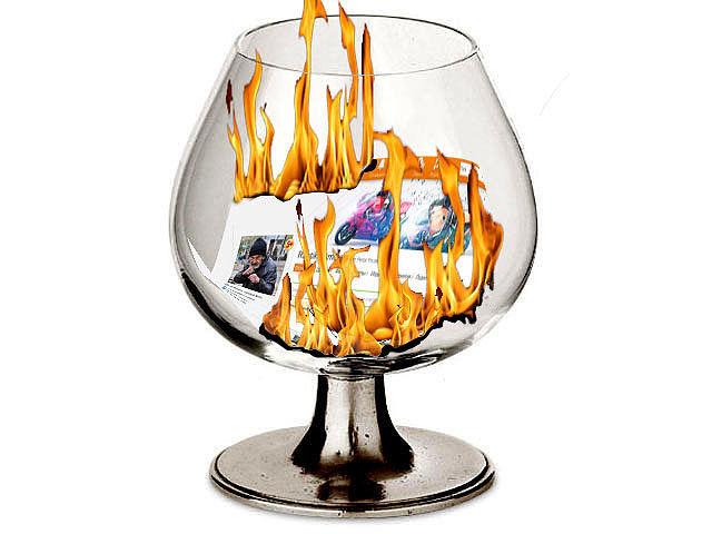 Фотошоп.Сгоревшая страница однокласников.