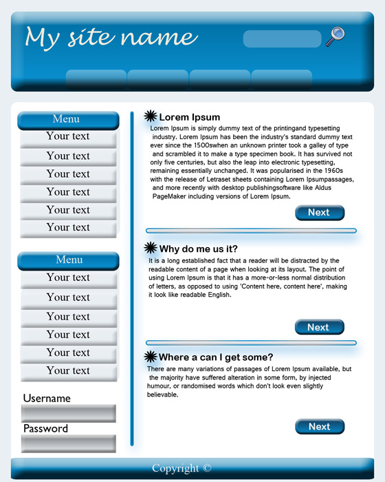 Шаблон сайта