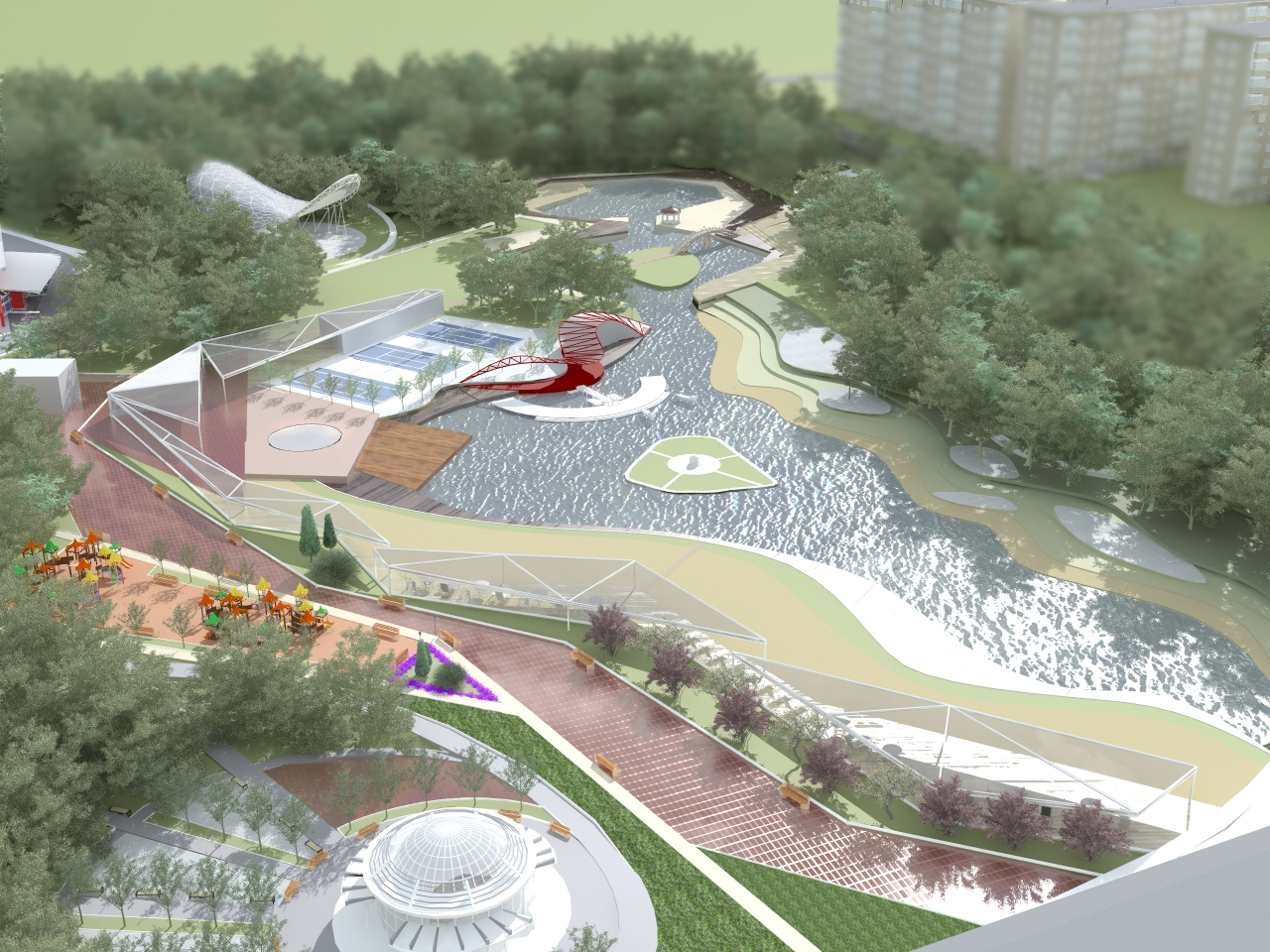 Зона отдыха "Лесная" в пос. Заречный