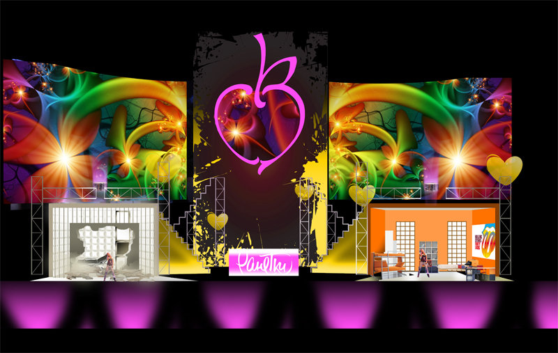 проект оформления концерта "Ранеток" в Лужниках