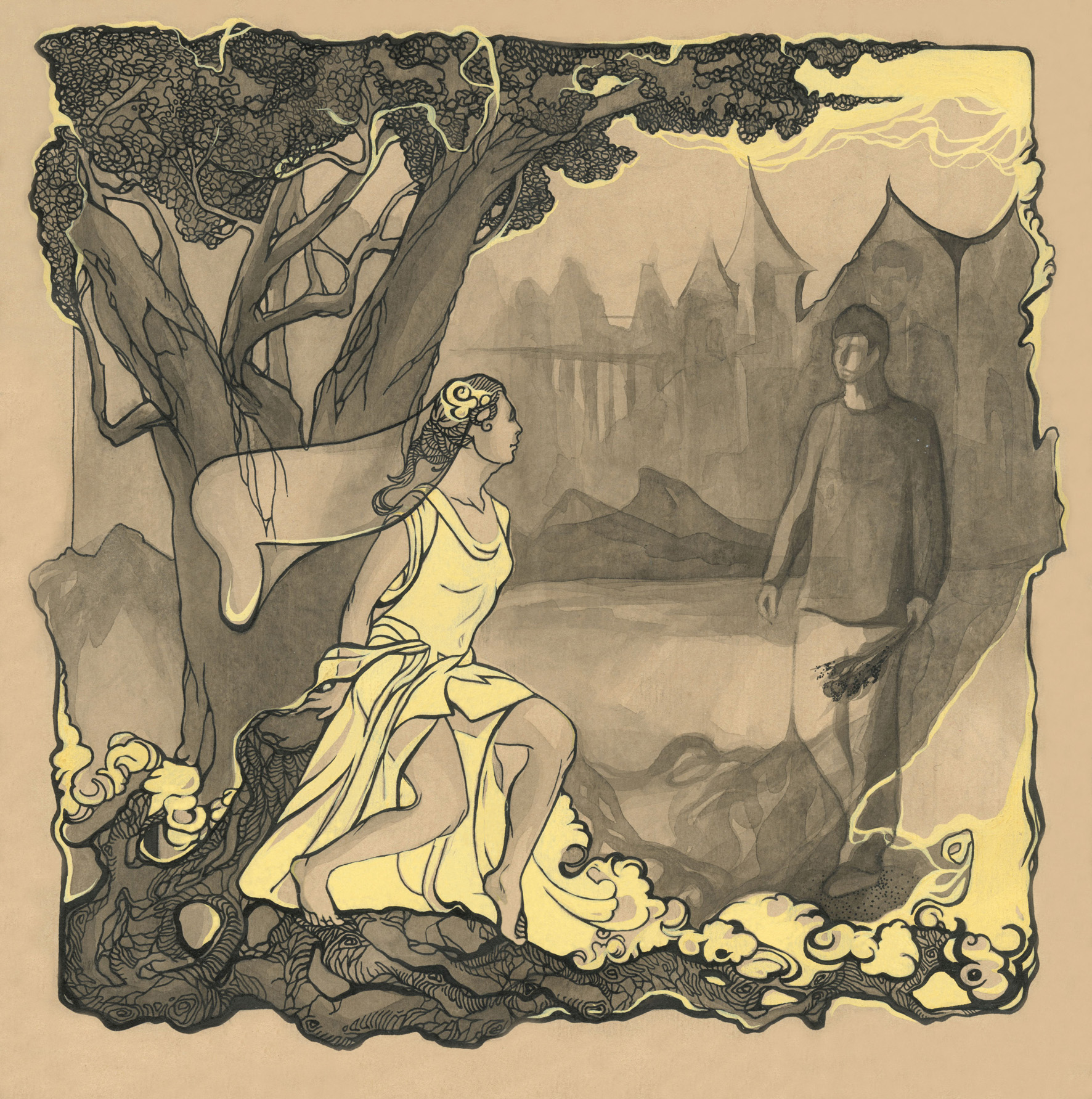 иллюстрация к стихам М. Цветаевой