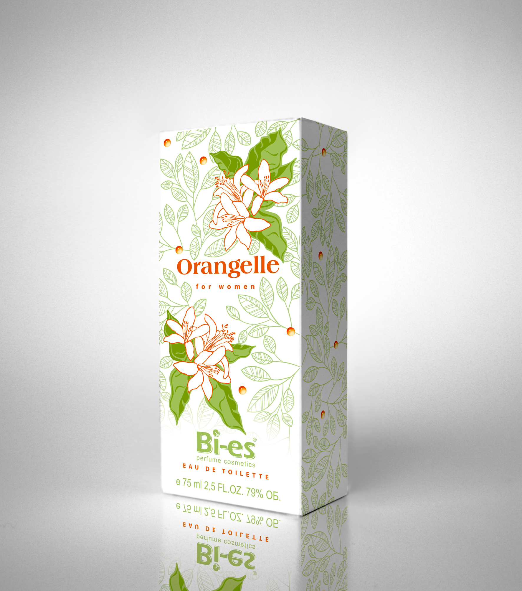 упаковка для женской туалетной воды "Orangelle"