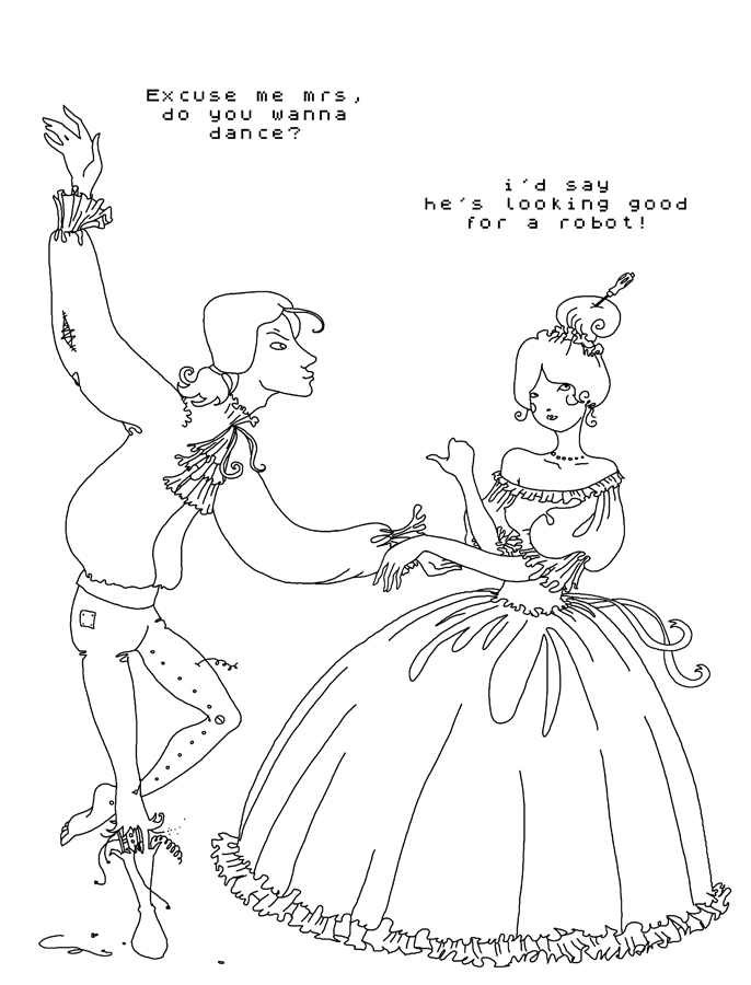 иллюстрация "wanna dance?"