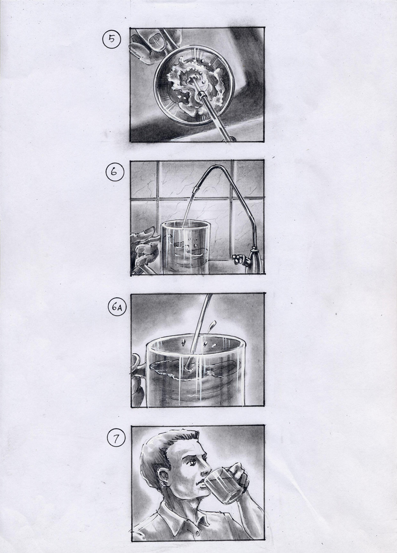 раскадровка для ролика Гейзер