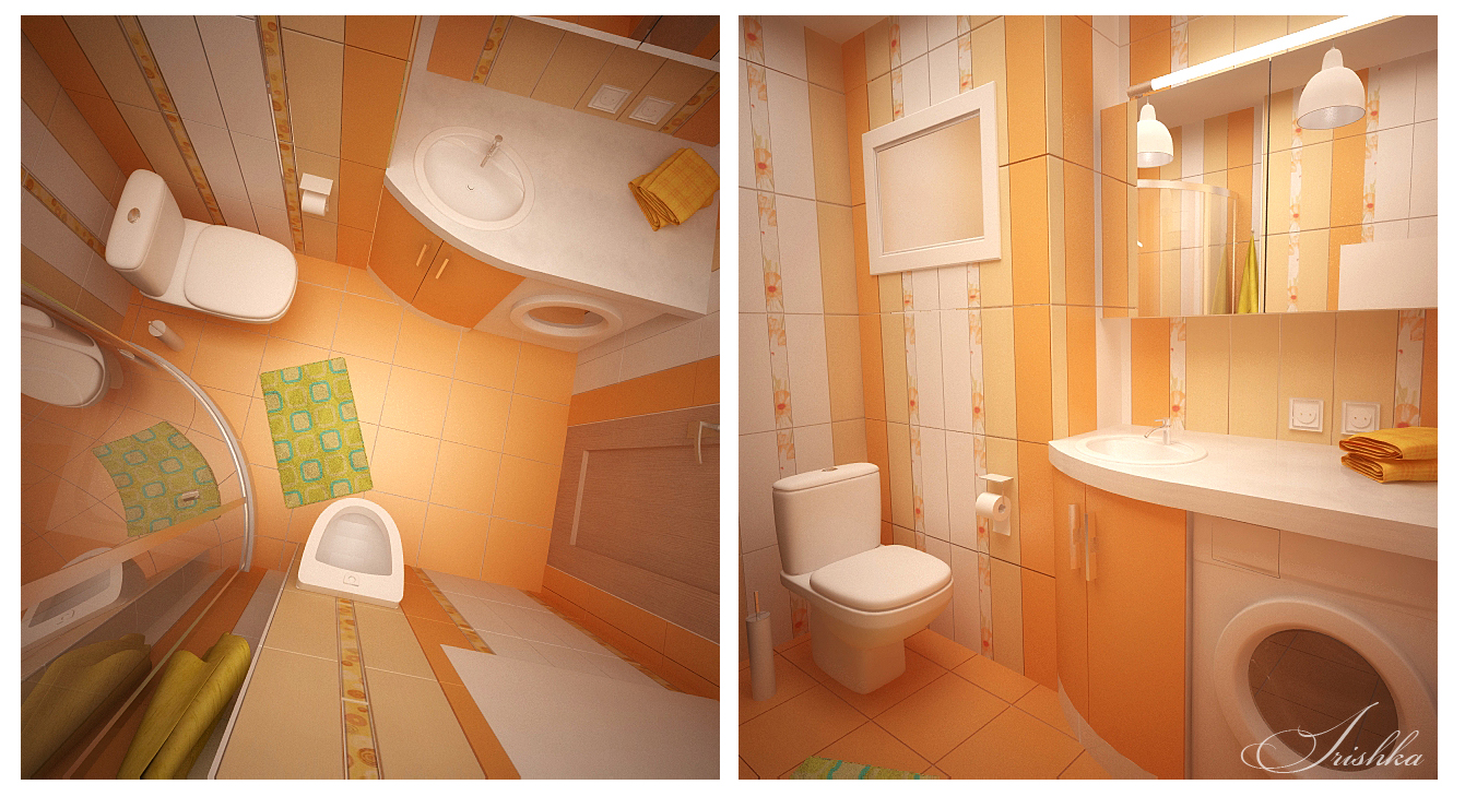 Дизайн санузла - 1вариант