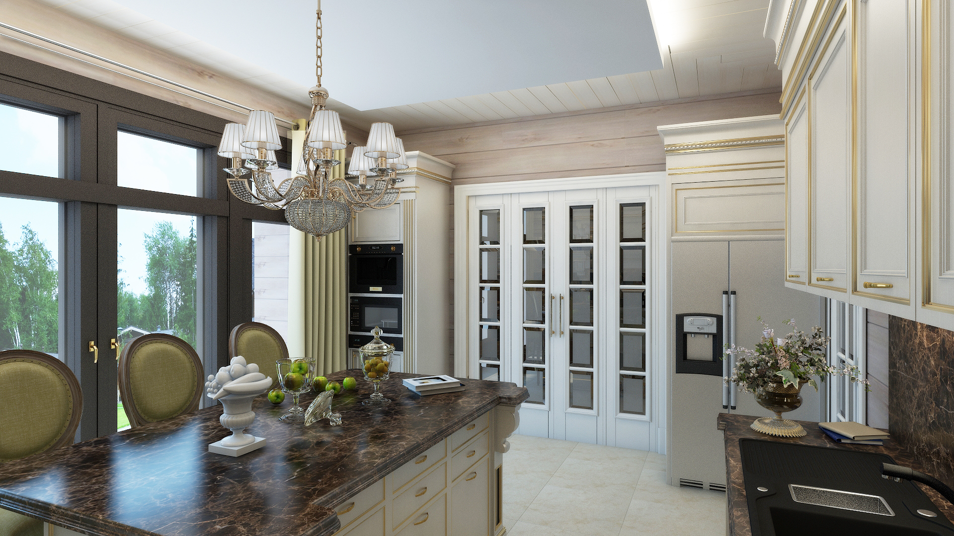 Кухня.Дом в Комарово.