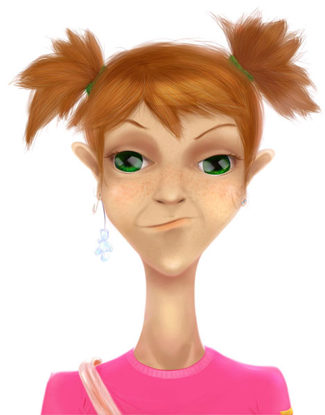 портрет вредной девочки