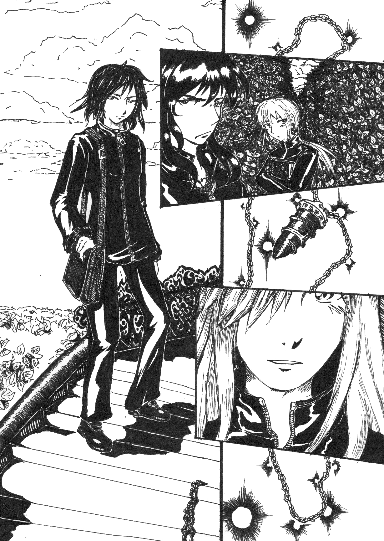 Иллюстрация к ориджинал-фанфику.