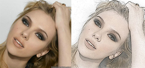 Из фто в карандашный рисунок