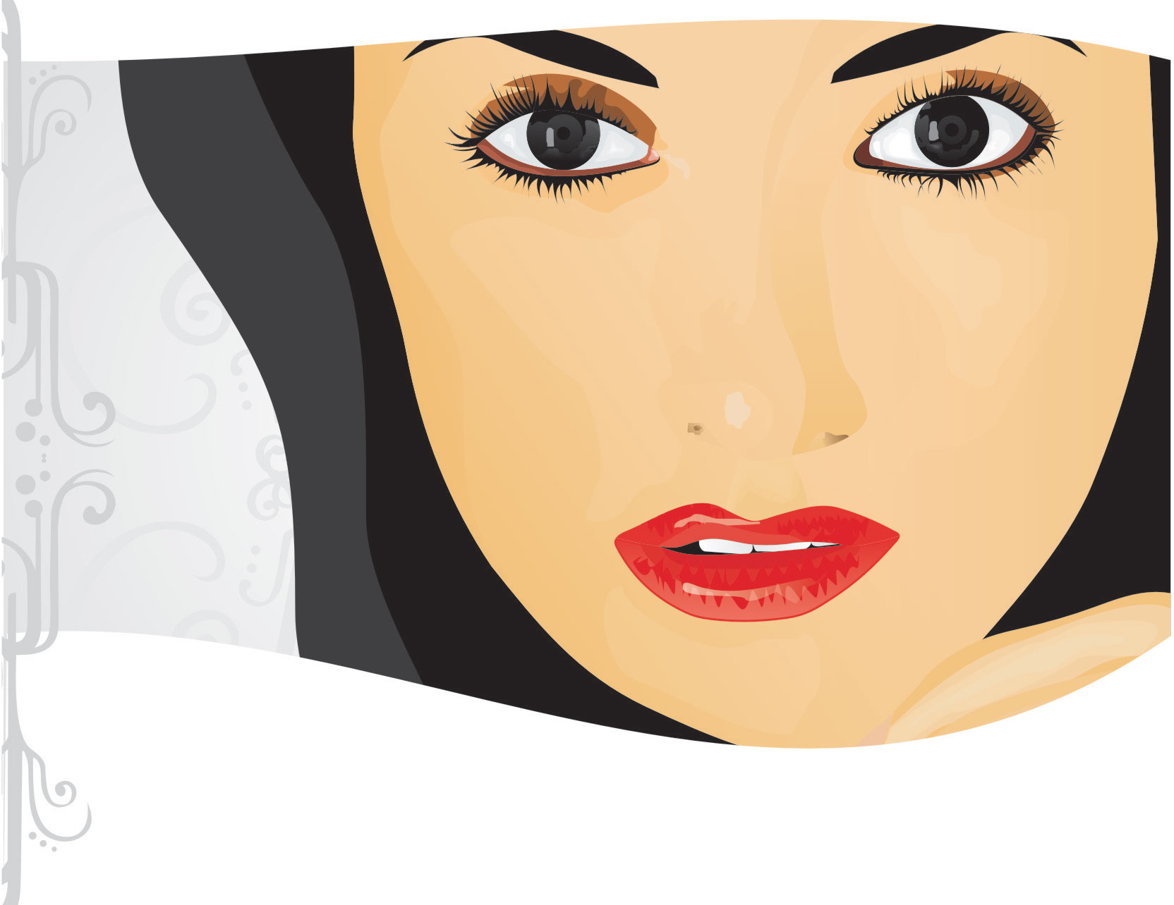 Отрисовка девушка