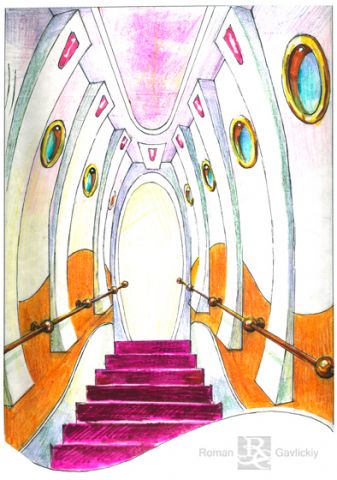 Ресторан "Золотой якорь" лестница