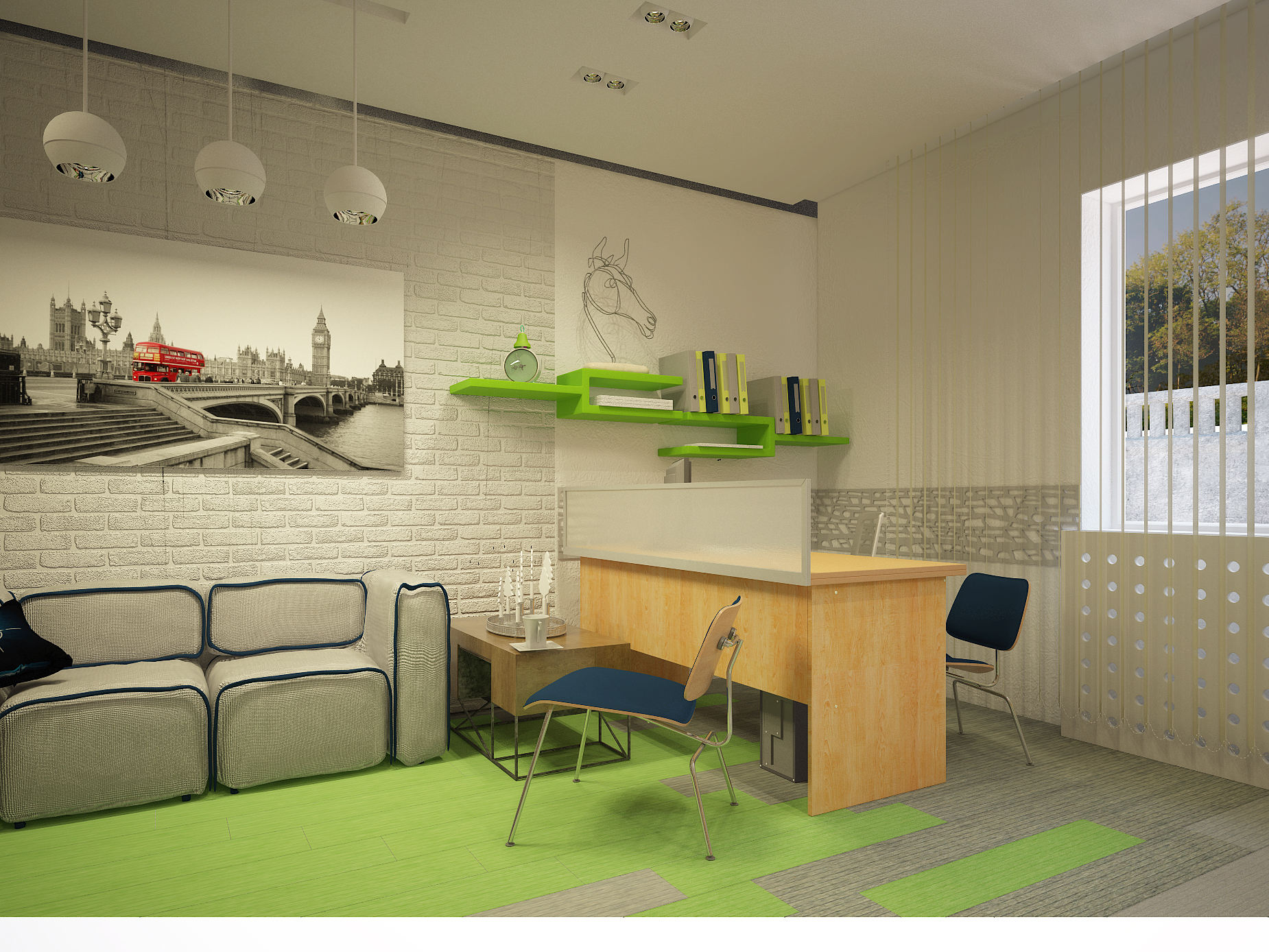 новогодний офис