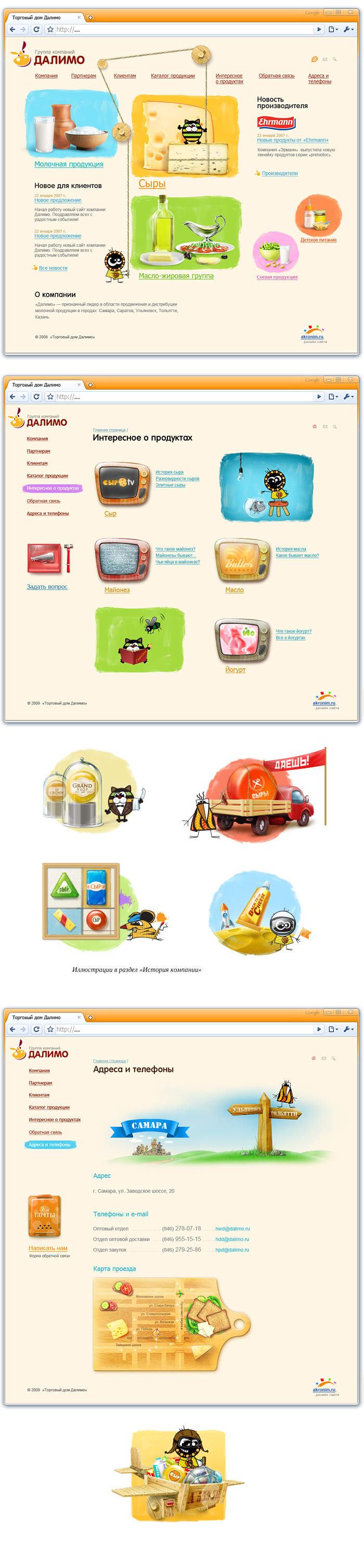 Шаблоны сайта «Далимо»