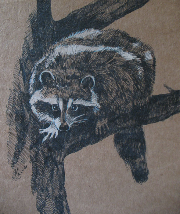 "Енот". Гел.ручка